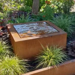 Tavolo d'acqua STANDARD - quadrato - corten - immagine 2