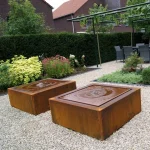 Tavolo d'acqua STANDARD - quadrato - corten - immagine 4
