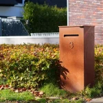 Cassetta postale CASE - acciaio corten - immagine 5