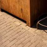 Vaso da fiori CARREZ con gambe quadrato - corten - immagine 5