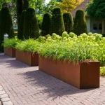 CARREZ STANDARD vasi da fiori rettangolari grandi - corten - immagine 4