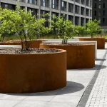 Vaso da fiori CIRCUM STANDARD di grandi dimensioni - corten - immagine 2