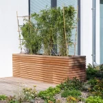 Vaso da fiori MALAGA RHOMBUS quadrato - legno - immagine 5