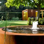 Tavolo ad acqua STANDARD - rotondo - corten - immagine 3