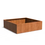 CARREZ STANDARD vasi da fiori quadrati grandi - corten