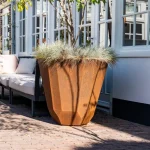 Vaso da fiori FACET - corten - immagine 3