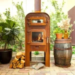 Caminetto da esterno GAP - con porta - corten - immagine 3