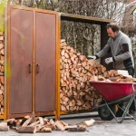 Rimessa per legna LOGGER - corten - immagine 2