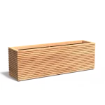 Vaso da fiori MALAGA RHOMBUS rettangolare - legno