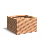 Vaso da fiori MALAGA RHOMBUS quadrato - legno