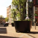 Vaso da fiori CONIC con piedini - alluminio - immagine 2