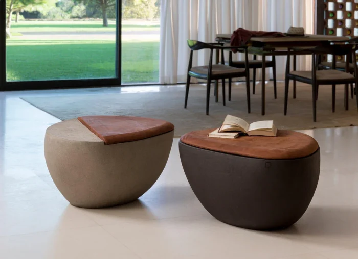 Panca Atelier Vierkant KH LEATHER - immagine 1