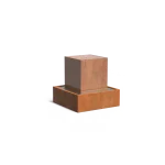 Blocco d'acqua rettangolare / quadrato - corten
