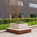 Panca doppia AROS - corten - immagine 2