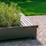 Panca angolare AROS - corten - immagine 3