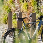 Supporto per bici elettrica STORR - alluminio / corten - immagine 3