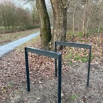 Portabiciclette STOR, acciaio corten - immagine 2