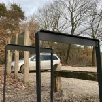 Portabiciclette STOR, acciaio corten - immagine 4