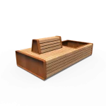 Panca doppia STORR - corten