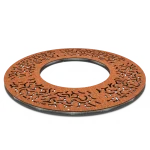 Griglia per alberi rotonda 1950 mm - corten