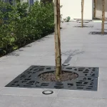 Griglia per alberi quadrata 1800 mm - corten - immagine 4