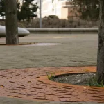 Griglia per alberi rotonda 1200 mm - corten - immagine 4