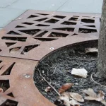 Griglia per alberi quadrata 1800 mm - corten - immagine 5