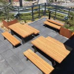 Panca senza schienale BORG, acciaio verniciato - immagine 3