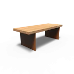 Tavolo da esterno BORG - acciaio corten