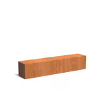 Piedistallo in corten - rettangolare