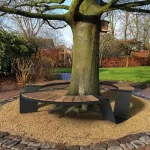 Panca rotonda DUNC - acciaio corten - immagine 2