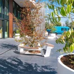 Panca rotonda DUNC - acciaio corten - immagine 3