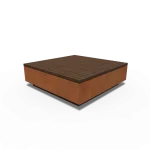 Tavolo quadrato AROS - corten