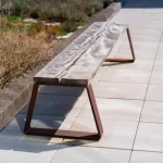 Panca senza schienale MIO, acciaio verniciato - immagine 2