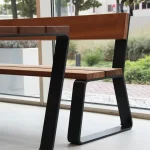 Tavolo da esterno MIO - acciaio corten - immagine 2