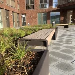 Panca senza schienale STORR, acciaio corten - immagine 5