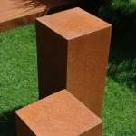 Piedistallo in corten - rettangolare - immagine 2