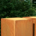 Piedistallo in corten - quadrato - immagine 3