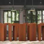 Piedistallo in corten - quadrato - immagine 2