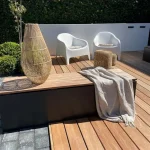 Piedistallo in corten con seduta - rettangolare - immagine 2
