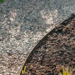 Bordatura da giardino in acciaio zincato, bordo superiore appiattito, dritto - immagine 2